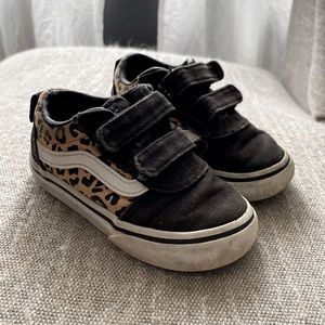 Leopard print toddler Vans